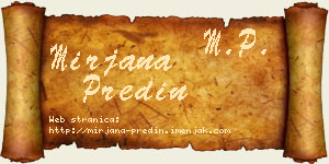 Mirjana Predin vizit kartica